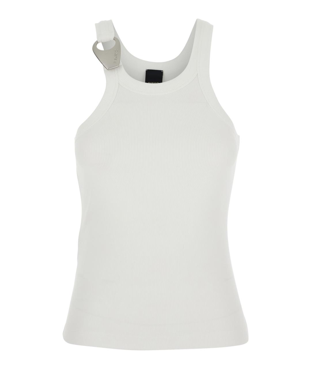 PINKO Белая майка, фото 1