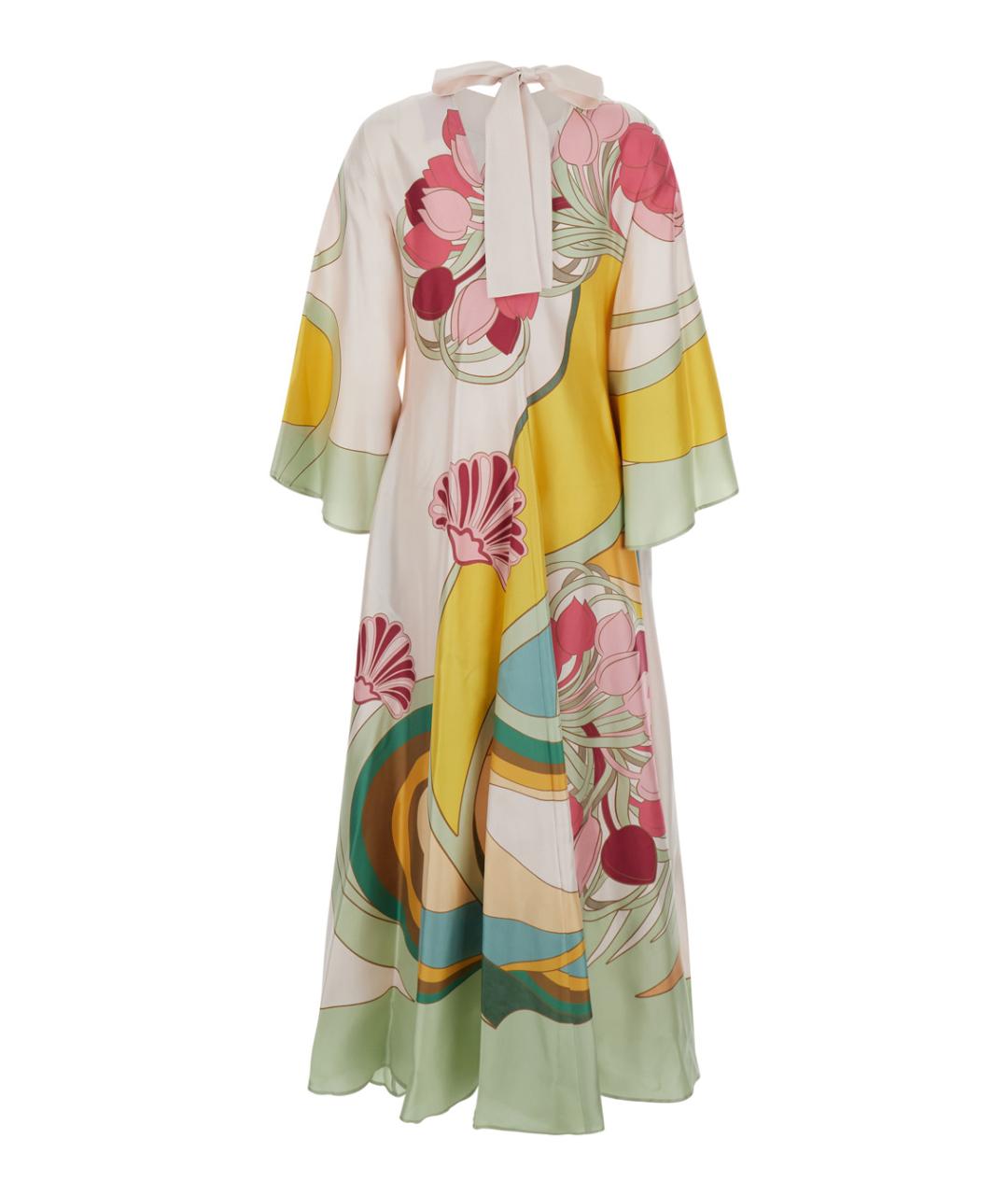 LA DOUBLEJ Мульти шелковое повседневное платье, фото 2