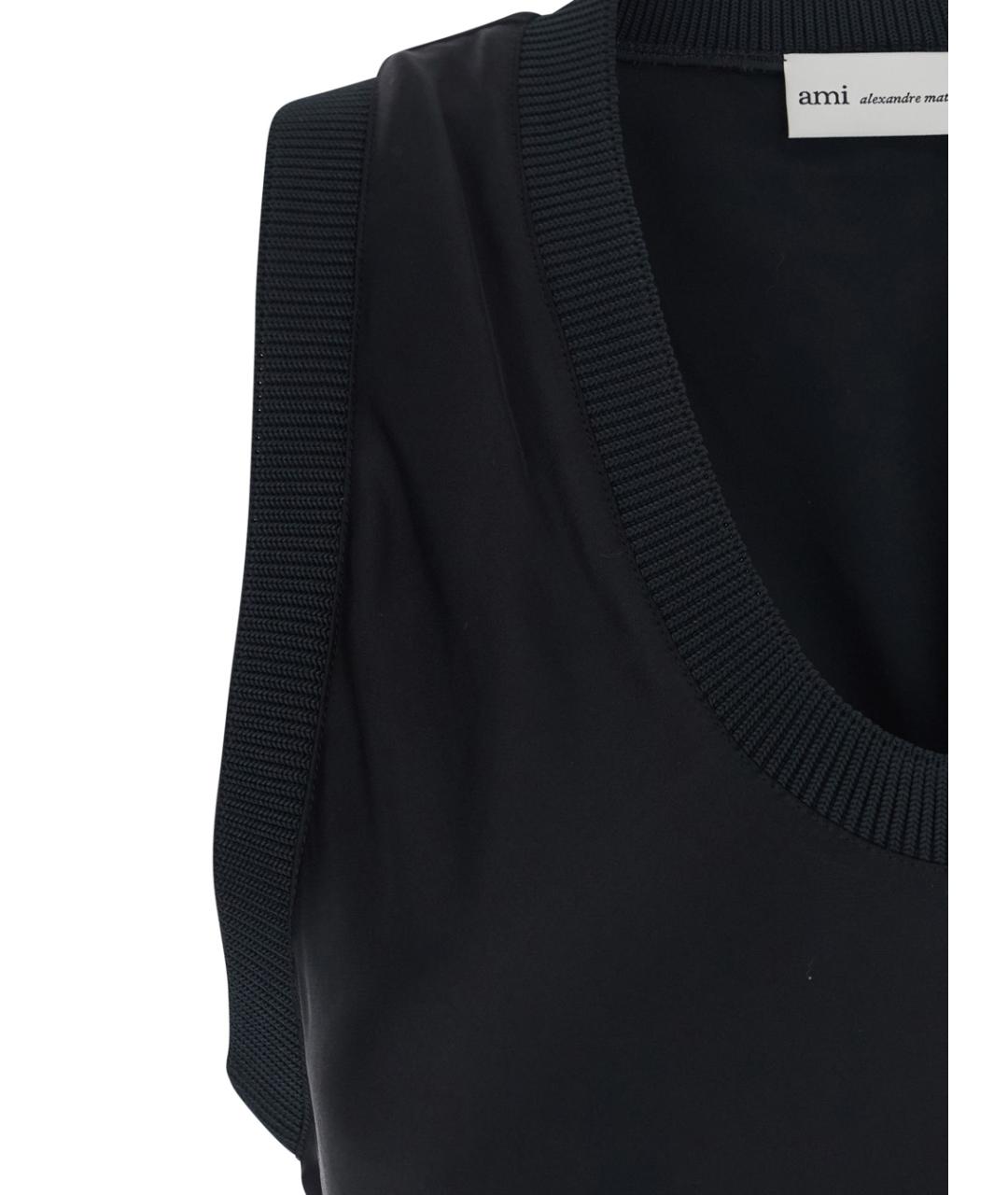 Ami Paris Черное повседневное платье, фото 3