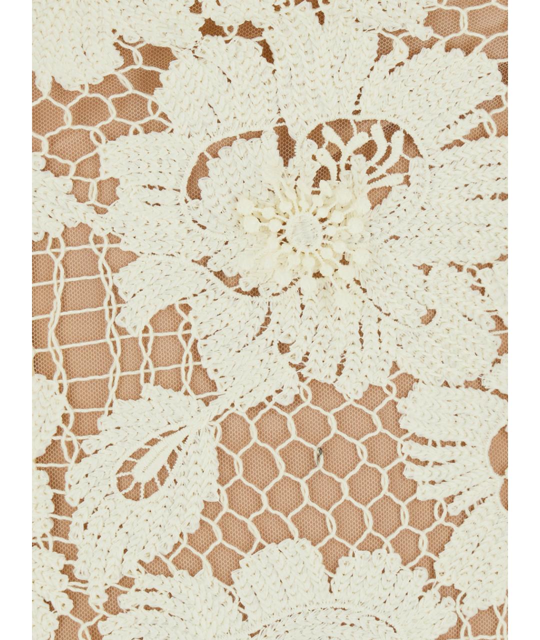 SELF-PORTRAIT Желтое хлопковое коктейльное платье, фото 3