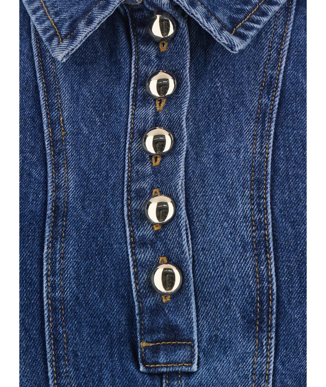 SELF-PORTRAIT Синее повседневное платье, фото 3