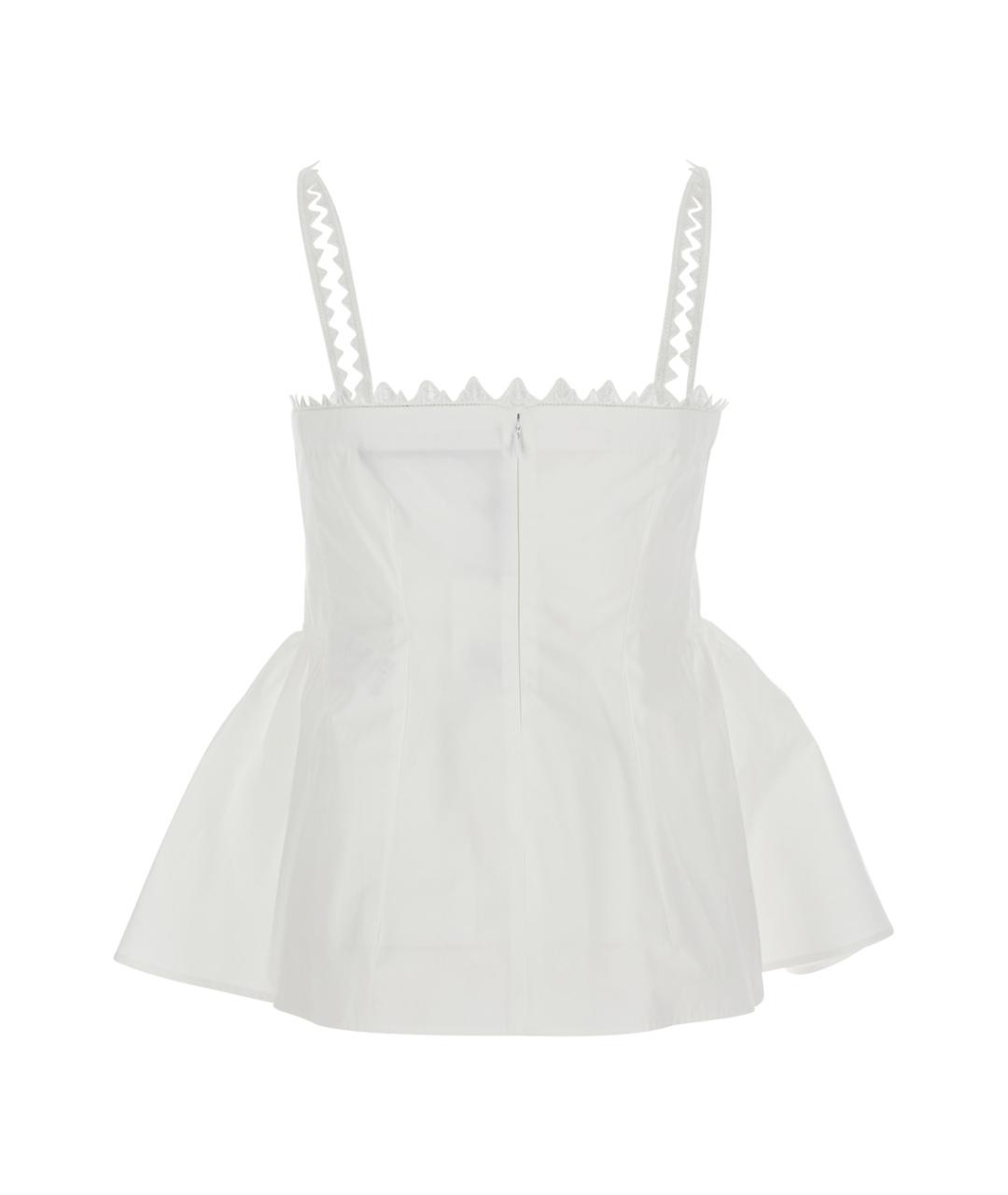 JACQUEMUS Белая хлопковая блузы, фото 2