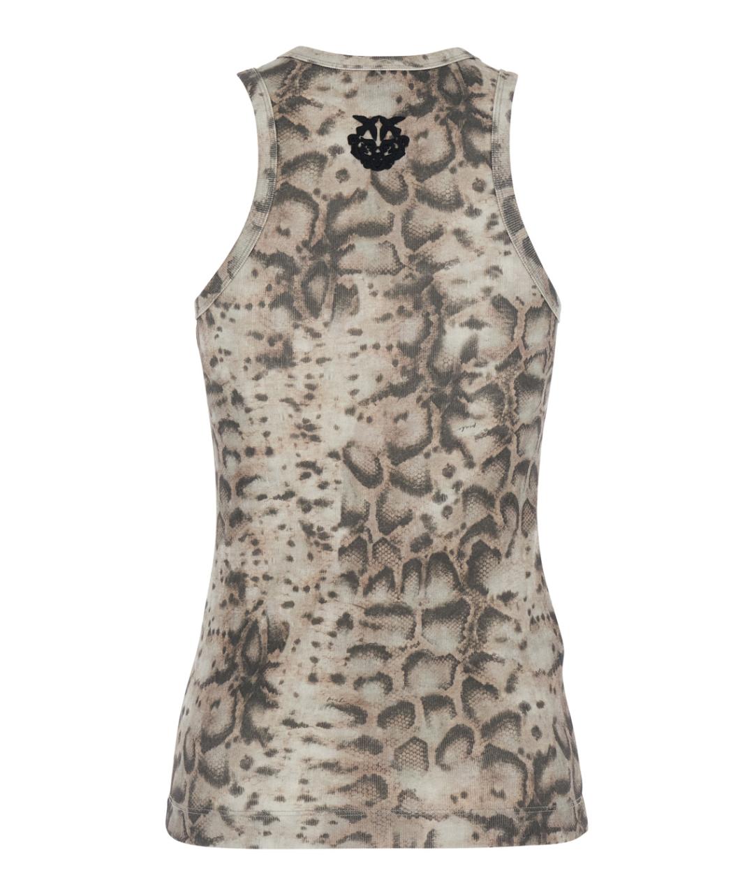 PINKO Бежевая майка, фото 2