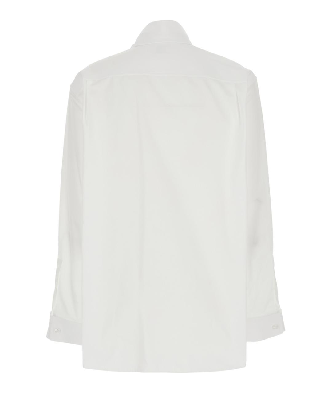 SAINT LAURENT Белая хлопковая блузы, фото 2