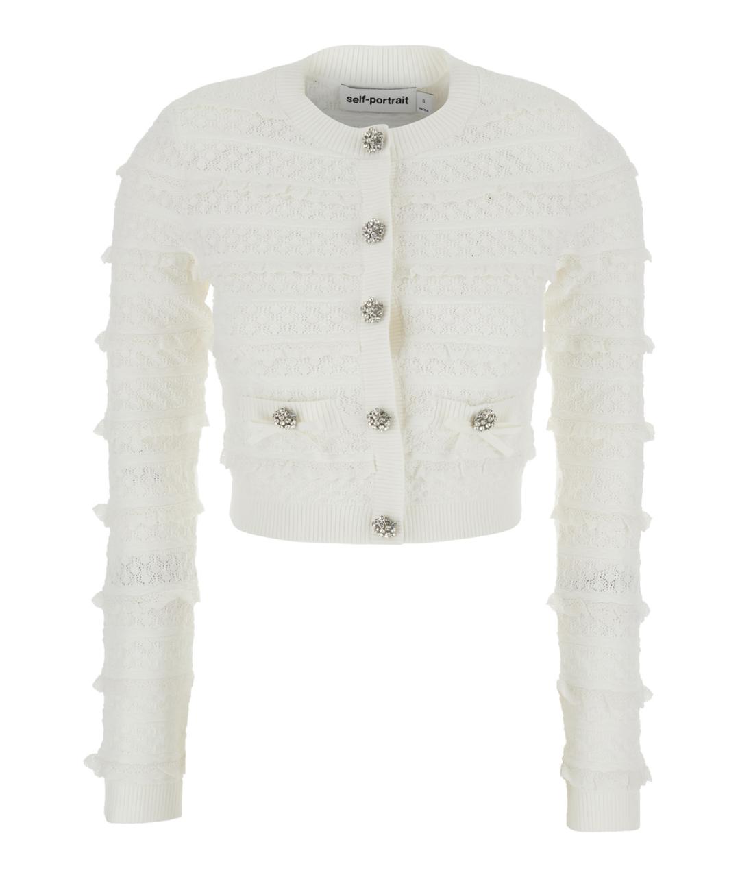 SELF-PORTRAIT Белый кардиган, фото 1
