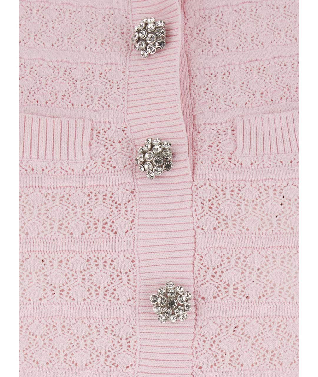 SELF-PORTRAIT Розовое повседневное платье, фото 3