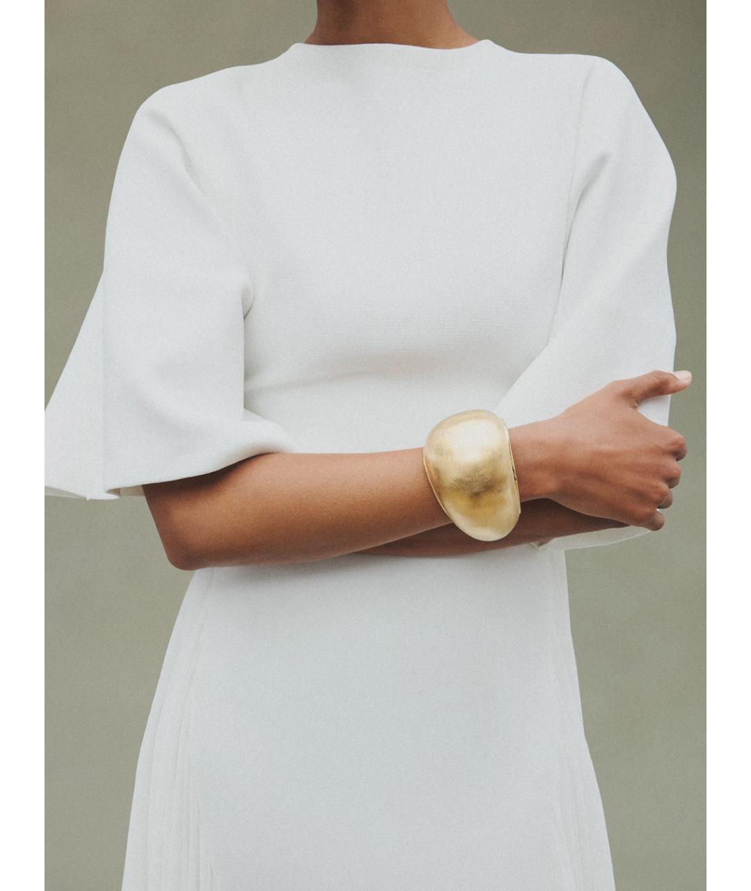 JACQUEMUS Золотой металлический браслет, фото 3