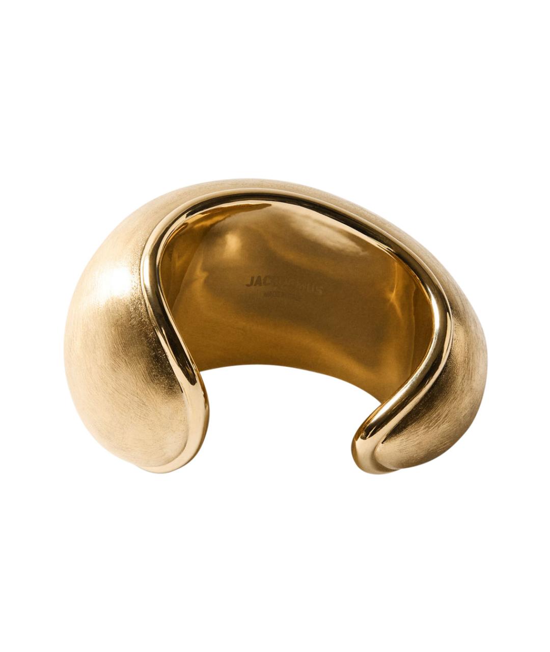 JACQUEMUS Золотой металлический браслет, фото 2