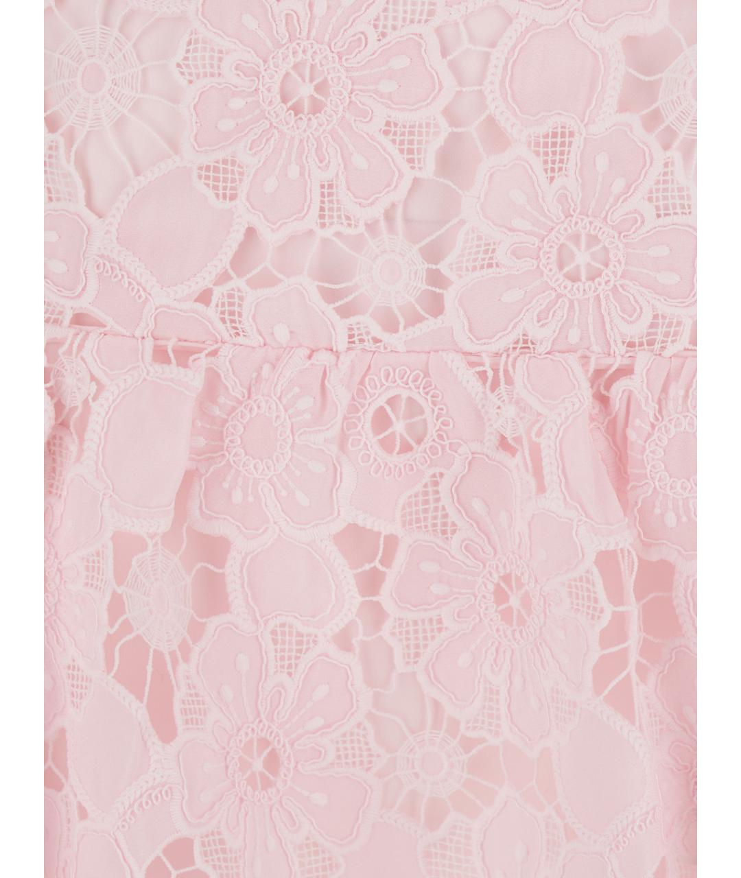 SELF-PORTRAIT Розовое коктейльное платье, фото 3