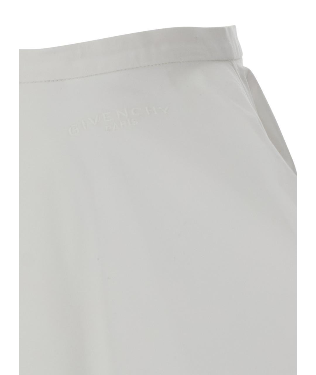 GIVENCHY Белая хлопковая юбка миди, фото 3