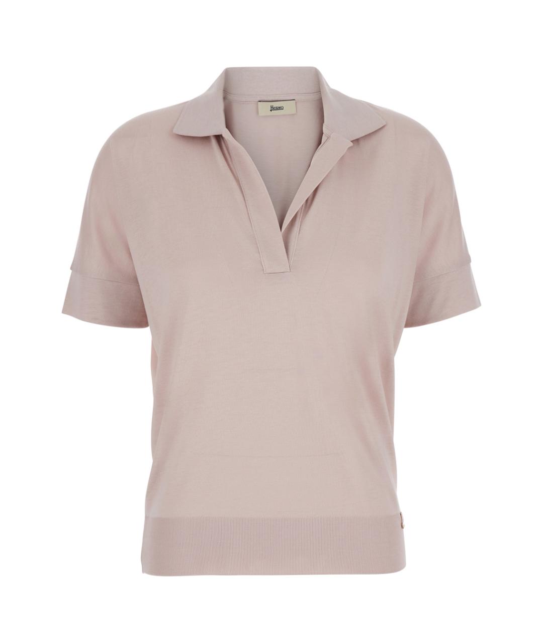 HERNO Розовая футболка, фото 1
