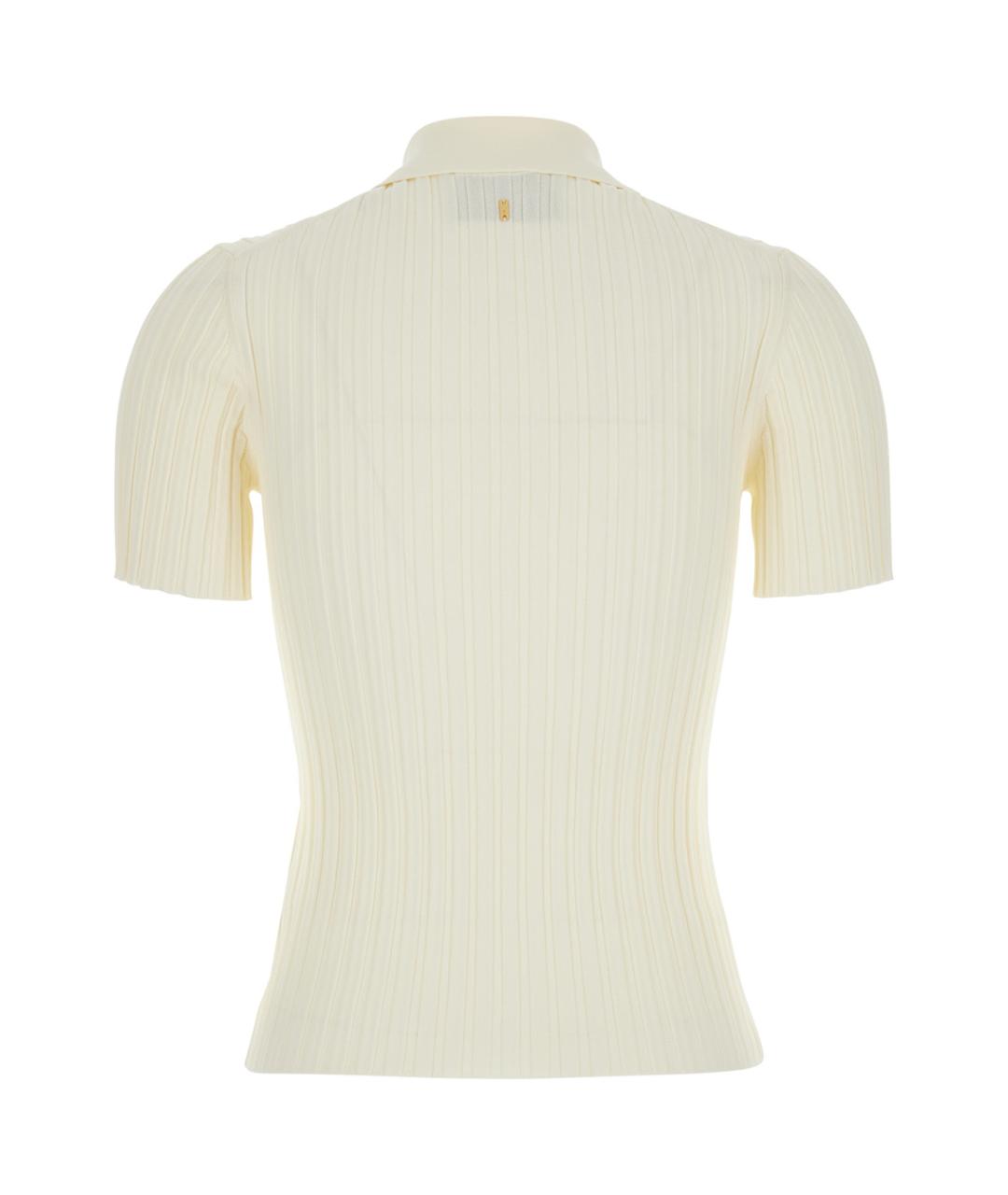 Ami Paris Белая вискозная футболка, фото 2