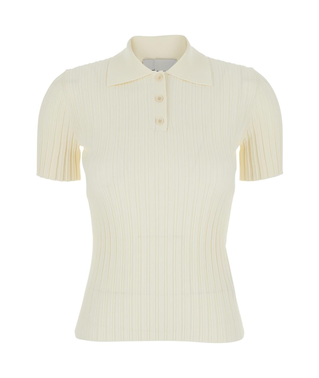 Ami Paris Белая вискозная футболка, фото 1