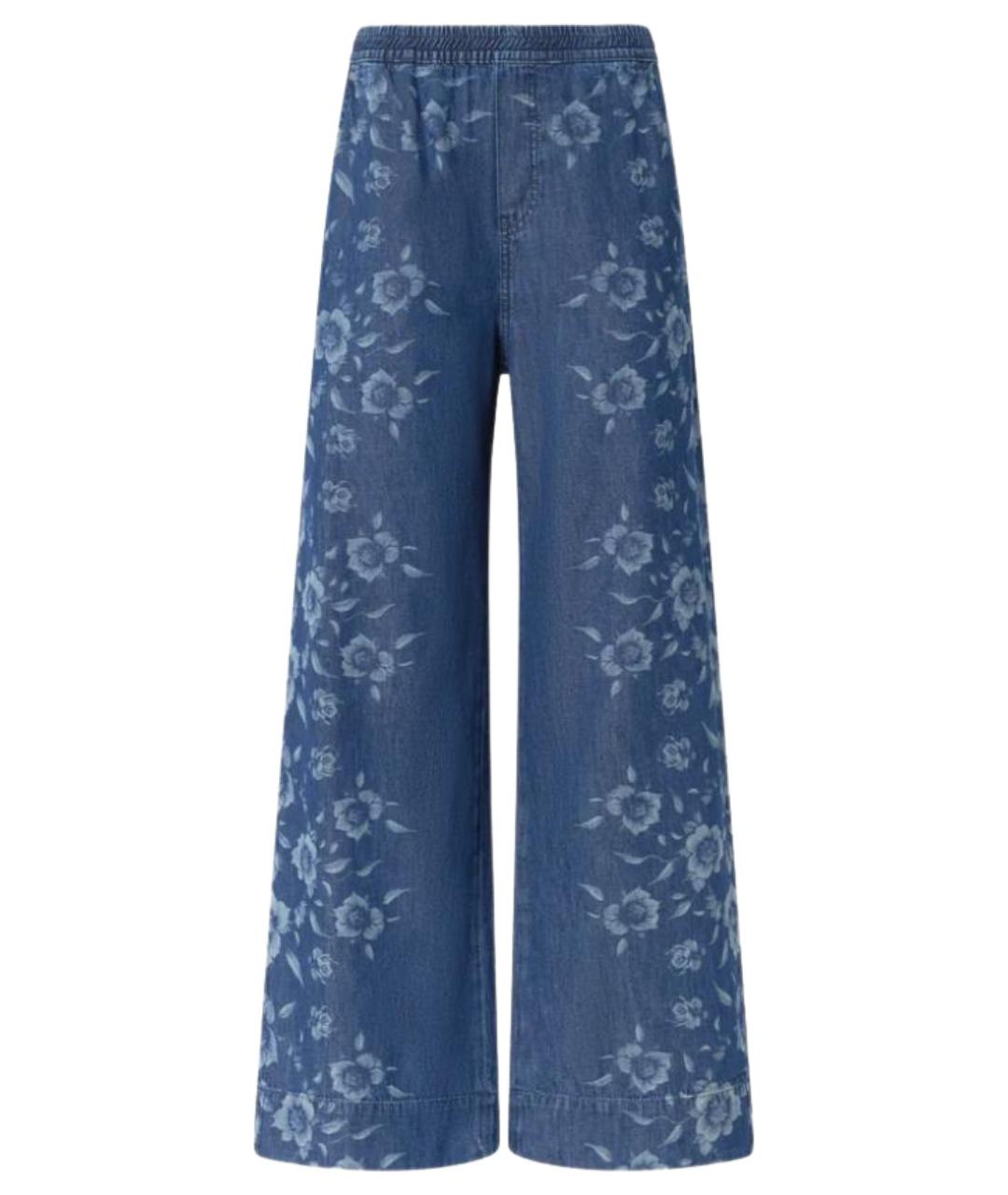 PINKO Синие хлопковые прямые джинсы, фото 1