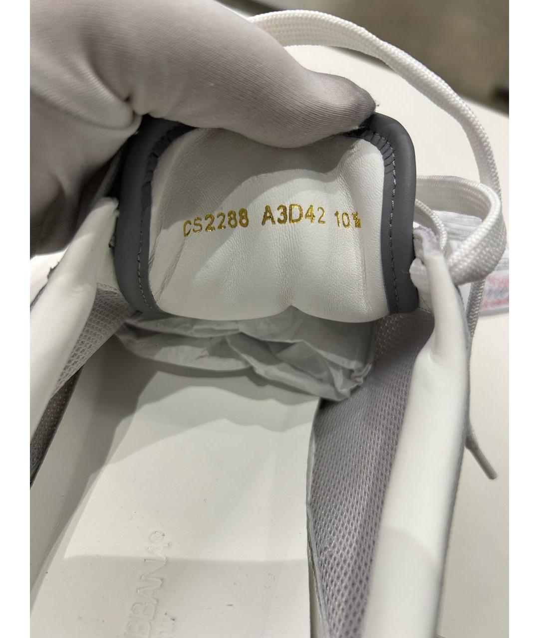 DOLCE&GABBANA Серые текстильные низкие кроссовки / кеды, фото 7