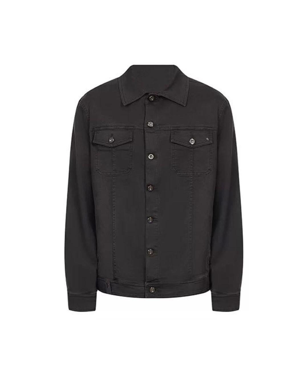 STEFANO RICCI Черная хлопковая куртка, фото 7