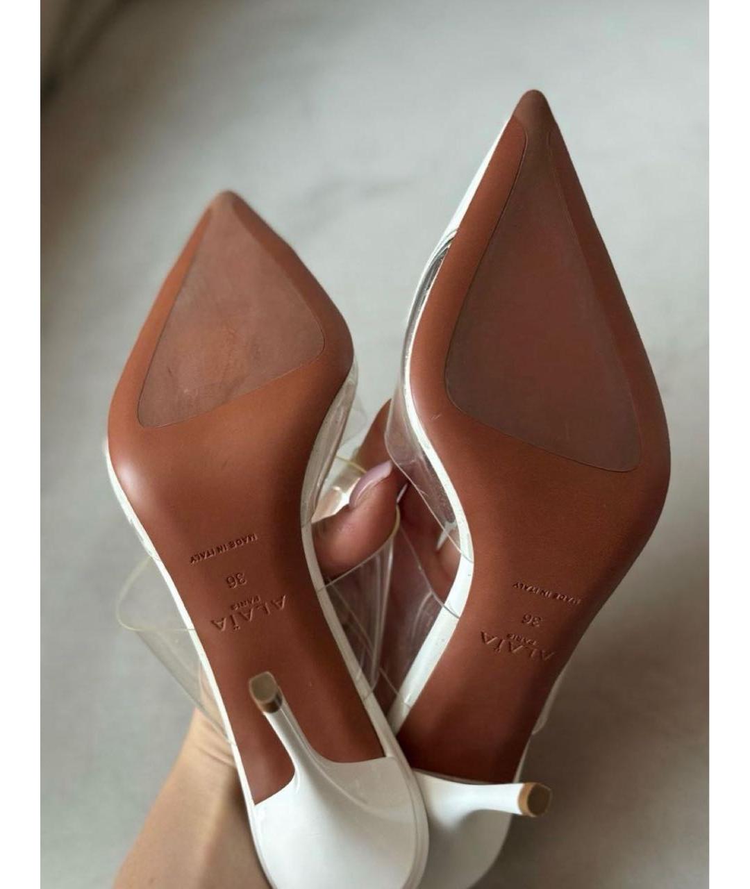 ALAIA Белые туфли из лакированной кожи, фото 4