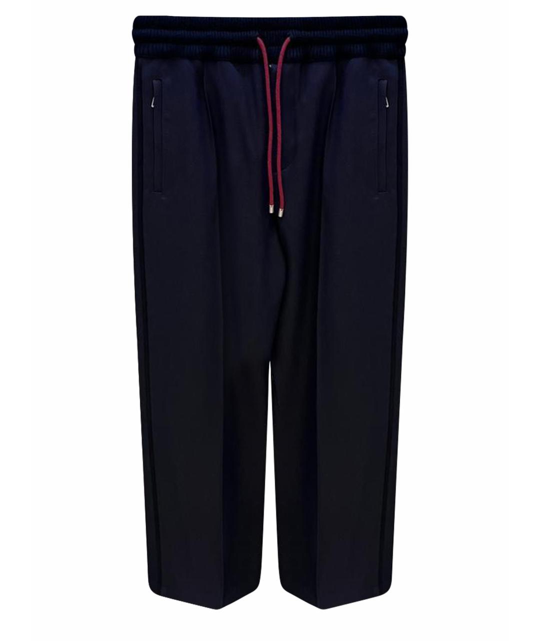 LOEWE Темно-синие повседневные брюки, фото 3