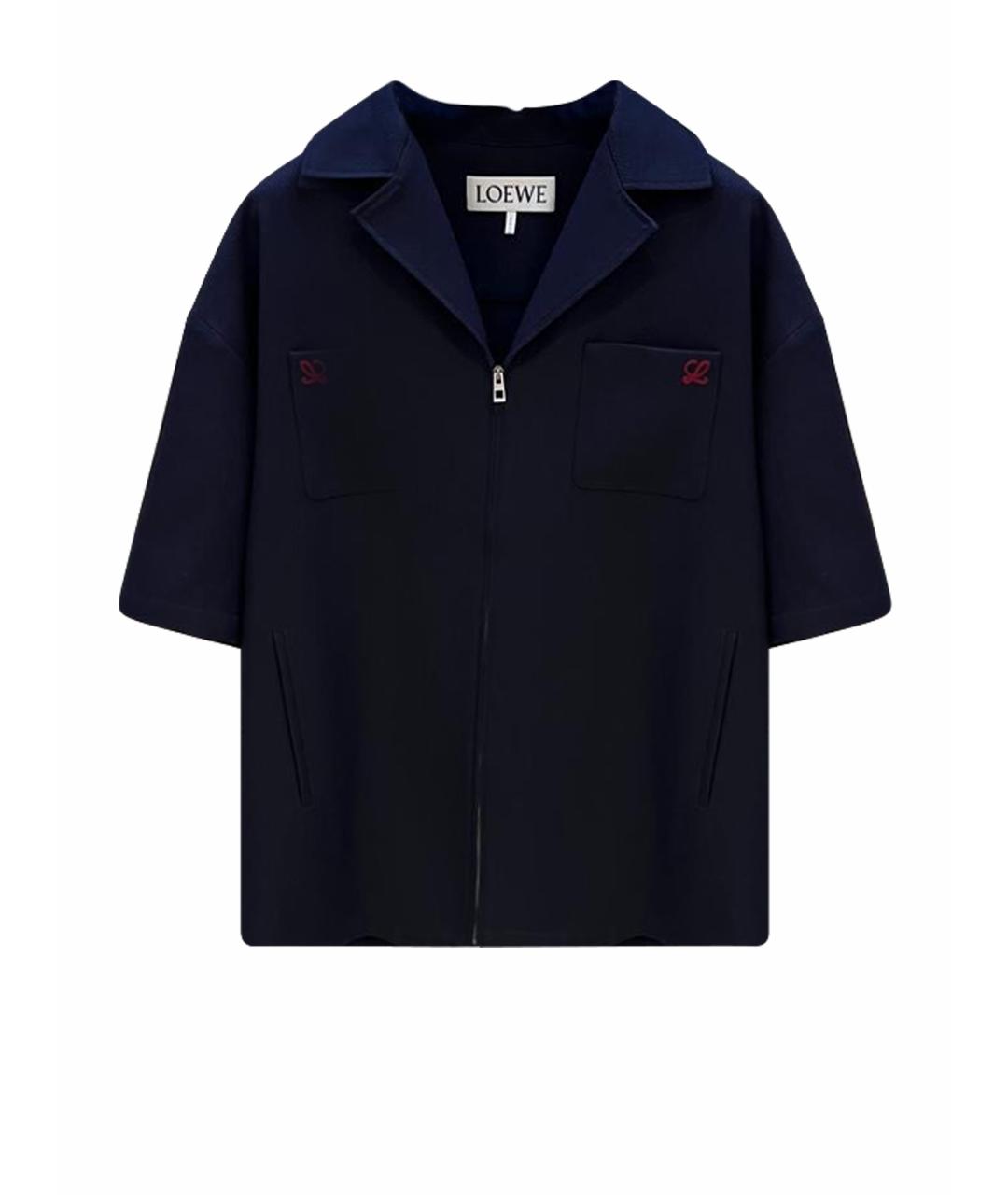 LOEWE Темно-синяя классическая рубашка, фото 3