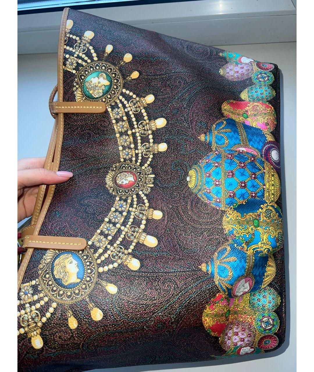 ETRO Коричневая сумка тоут, фото 7