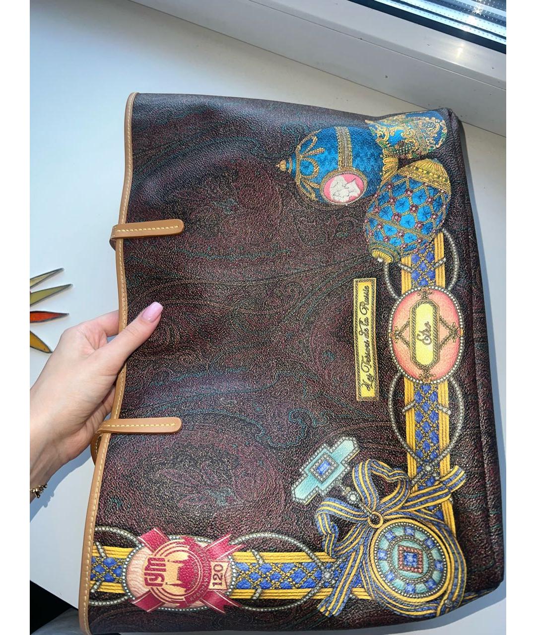 ETRO Коричневая сумка тоут, фото 8