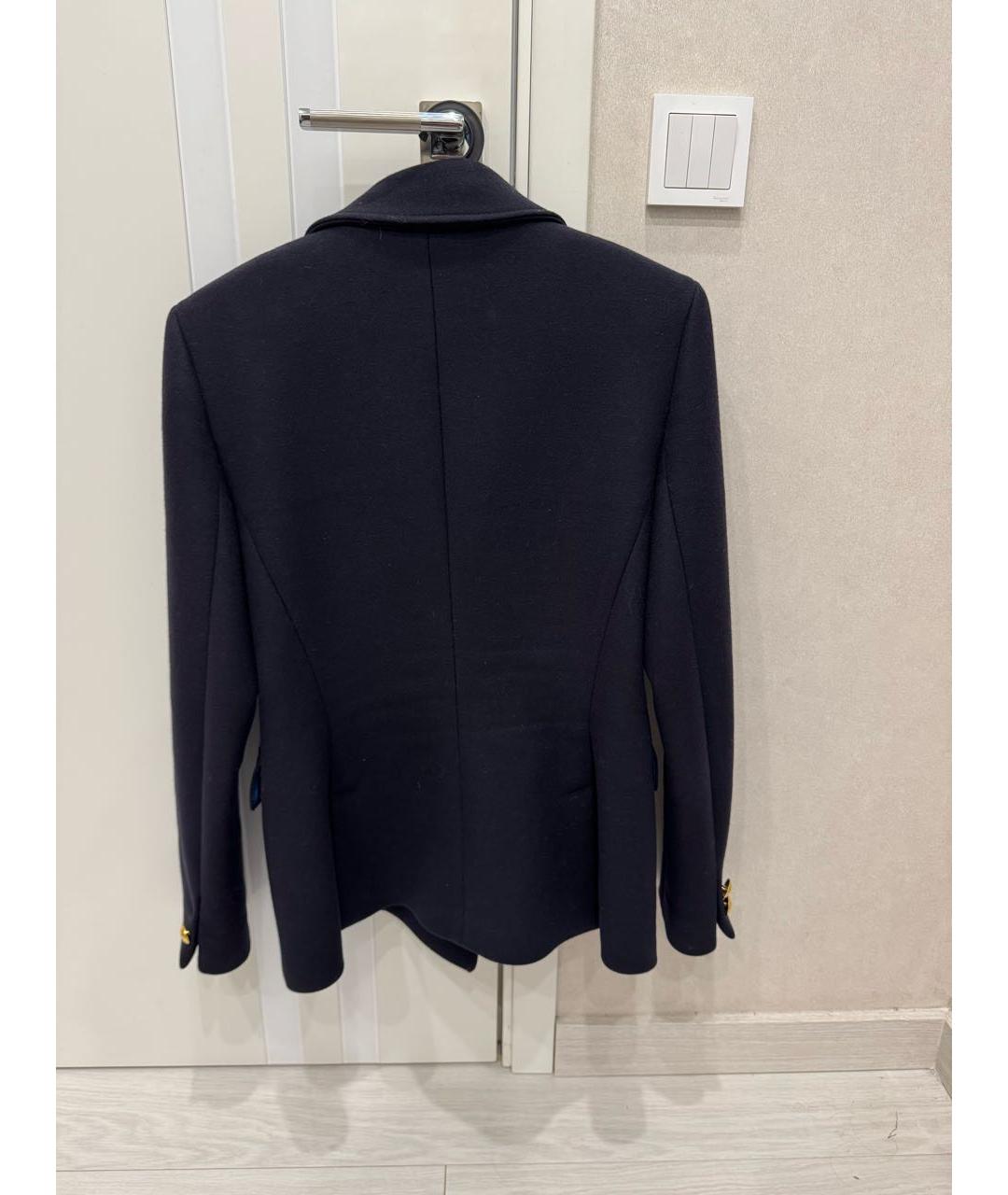 ESCADA Темно-синее шерстяное пальто, фото 2