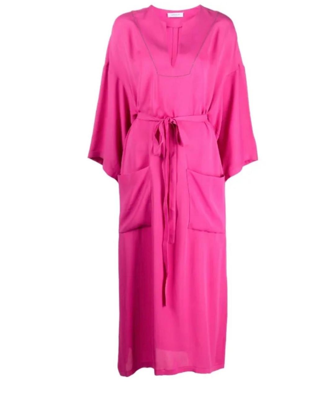 FABIANA FILIPPI Фуксия вискозное повседневное платье, фото 9