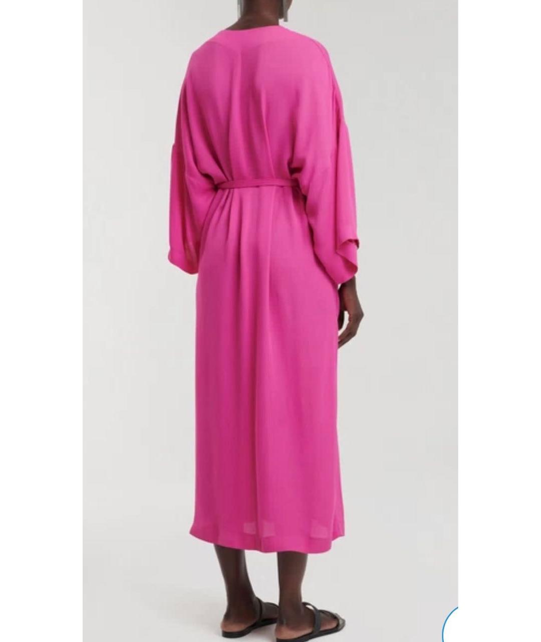FABIANA FILIPPI Фуксия вискозное повседневное платье, фото 8