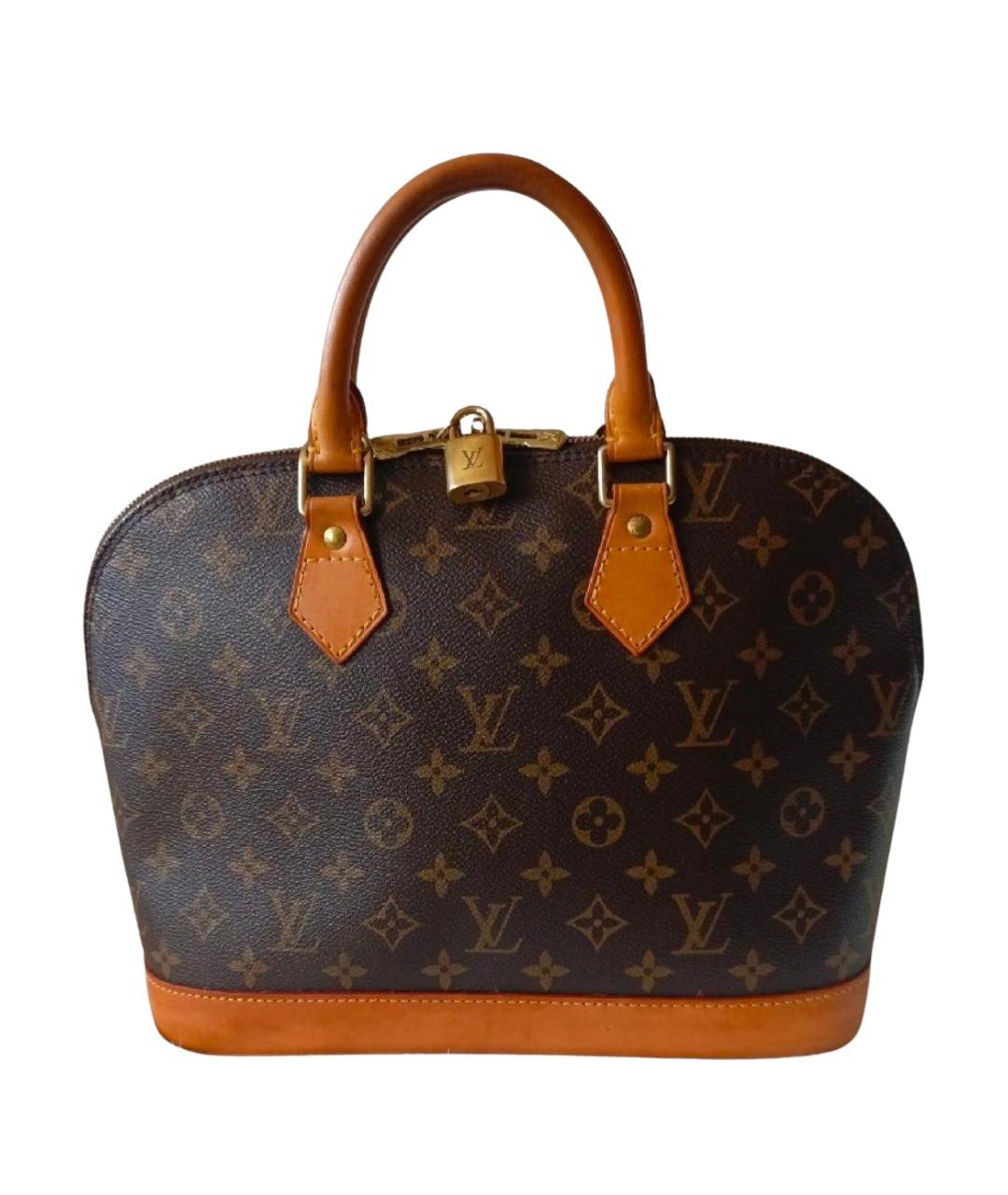 LOUIS VUITTON Коричневая сумка с короткими ручками, фото 1
