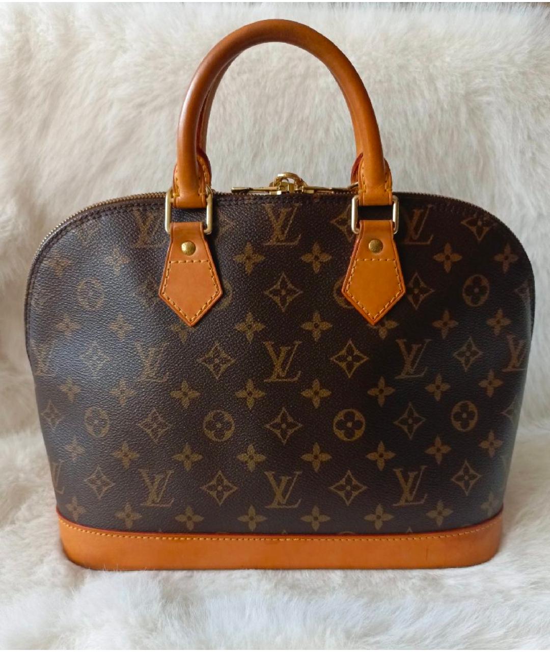 LOUIS VUITTON Коричневая сумка с короткими ручками, фото 3