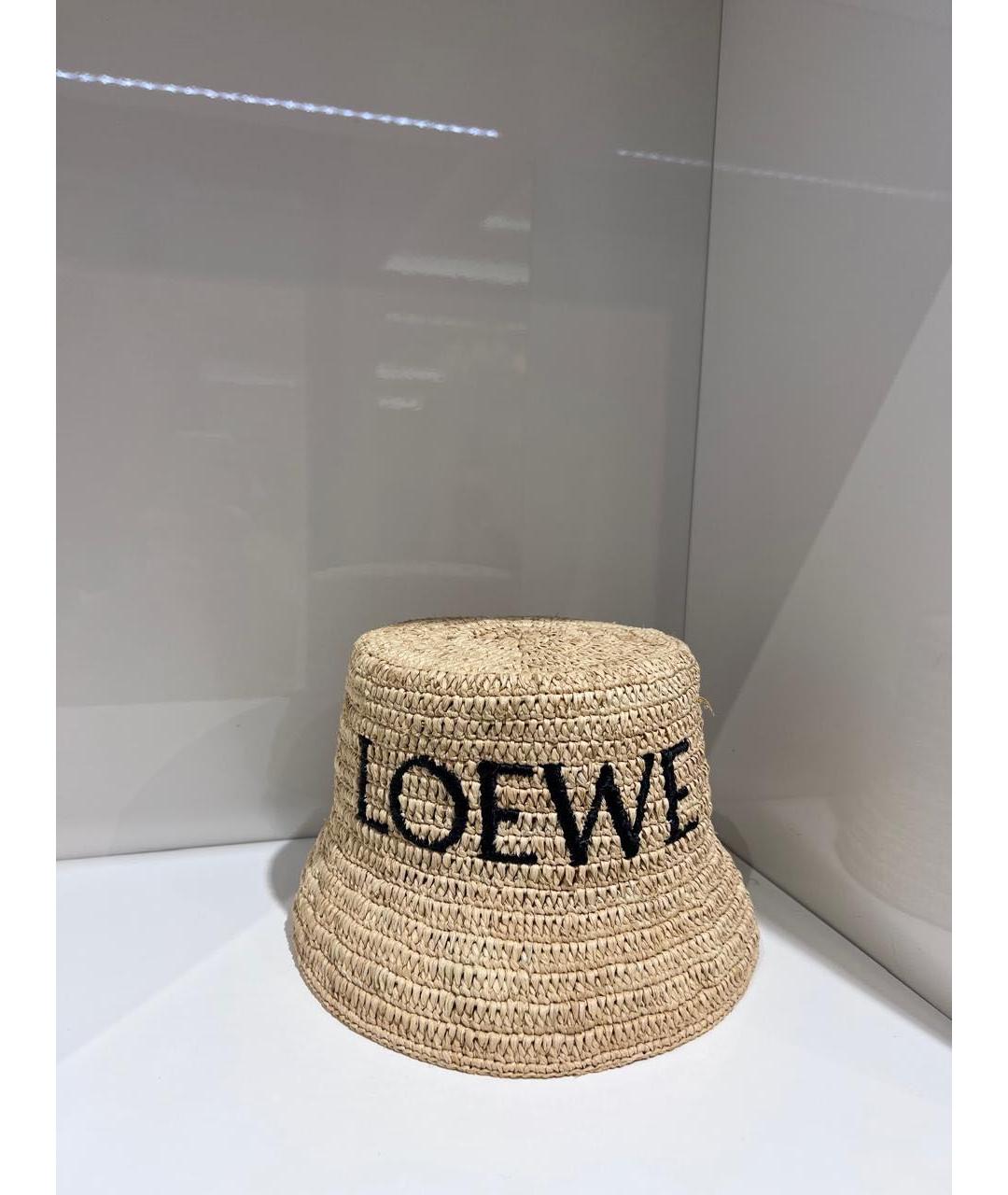 LOEWE Бежевая панама, фото 3