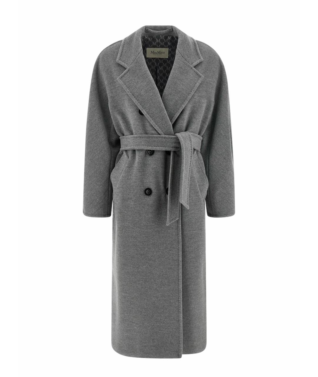 MAX MARA Серое шерстяное пальто, фото 1