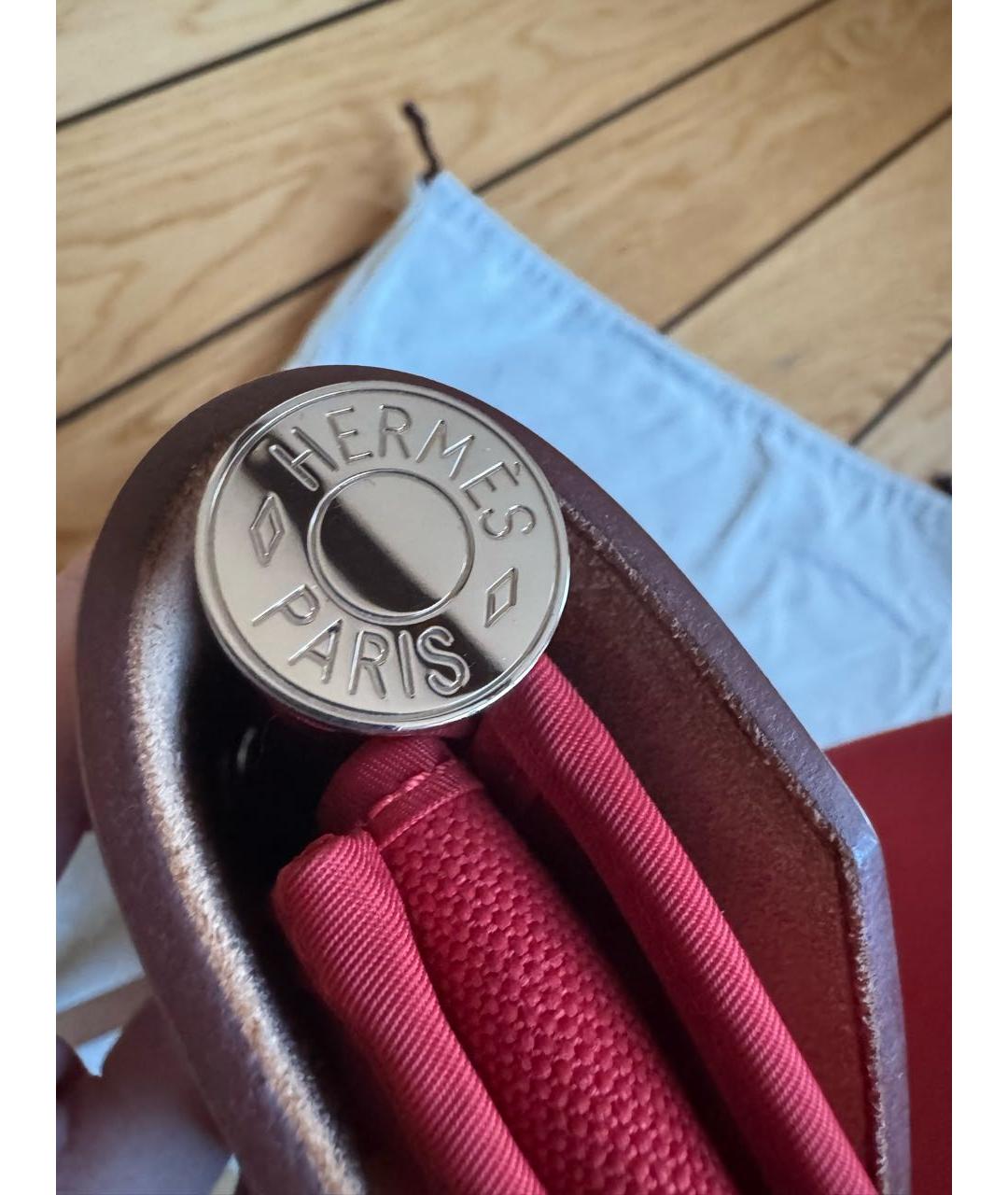 HERMES Бордовая сумка через плечо, фото 4