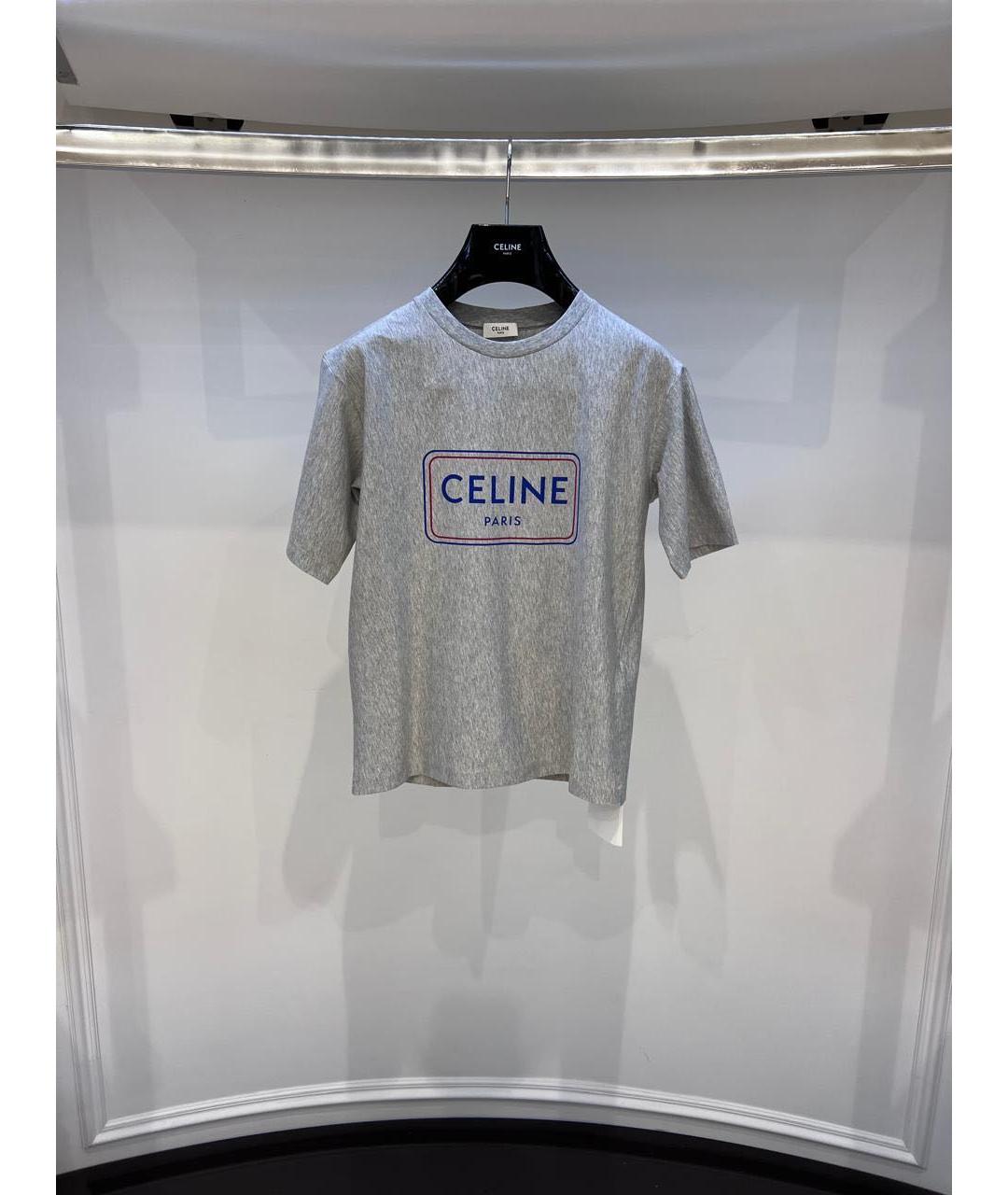 CELINE Серая футболка, фото 3