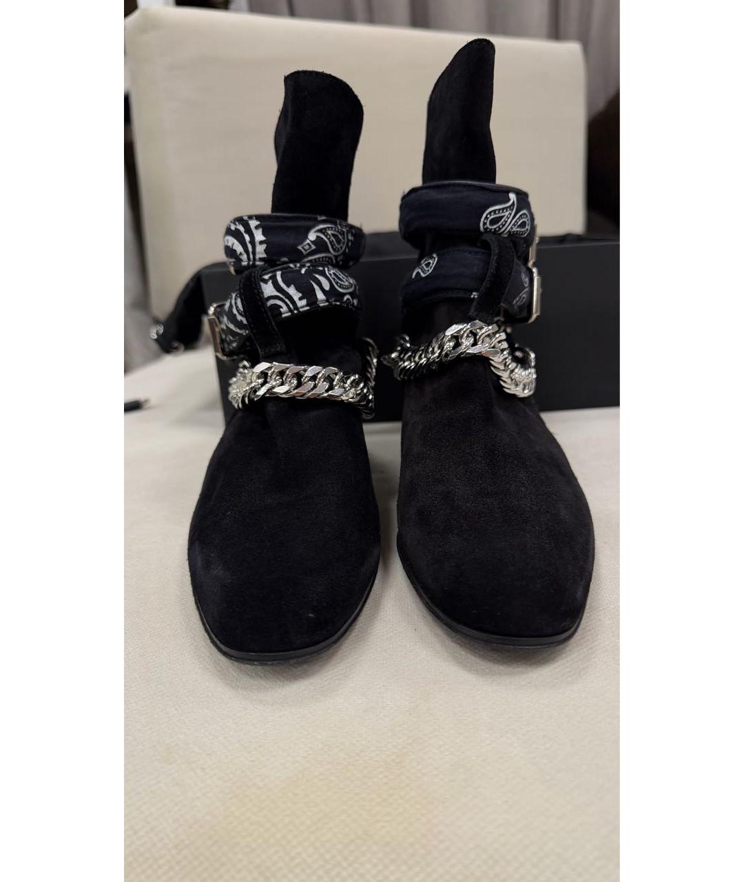 AMIRI Черные замшевые ботильоны, фото 2