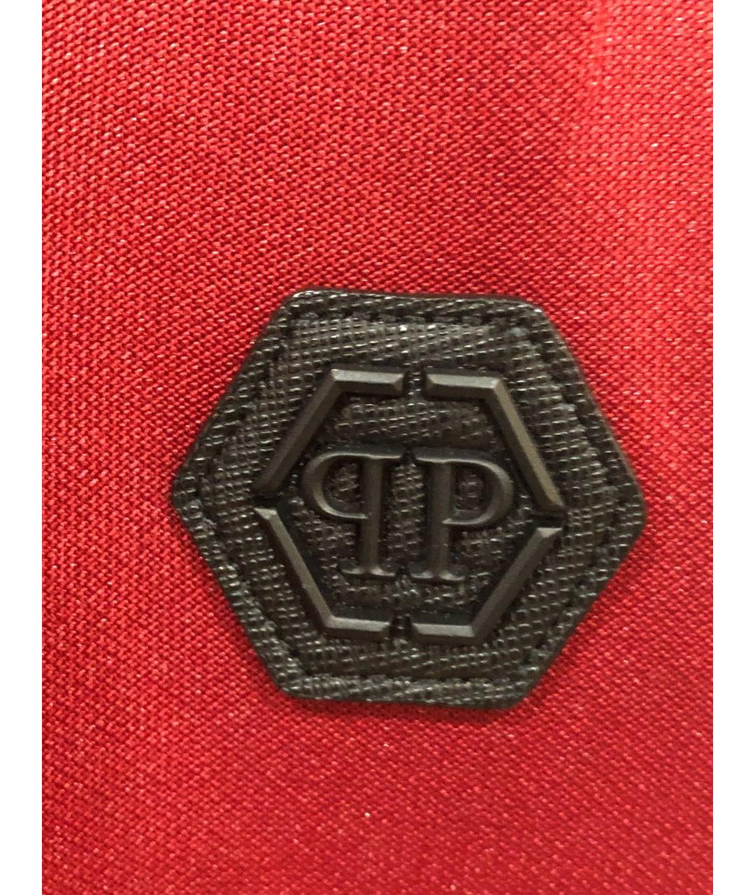 PHILIPP PLEIN Бордовый полиэстеровый спортивный костюм, фото 4