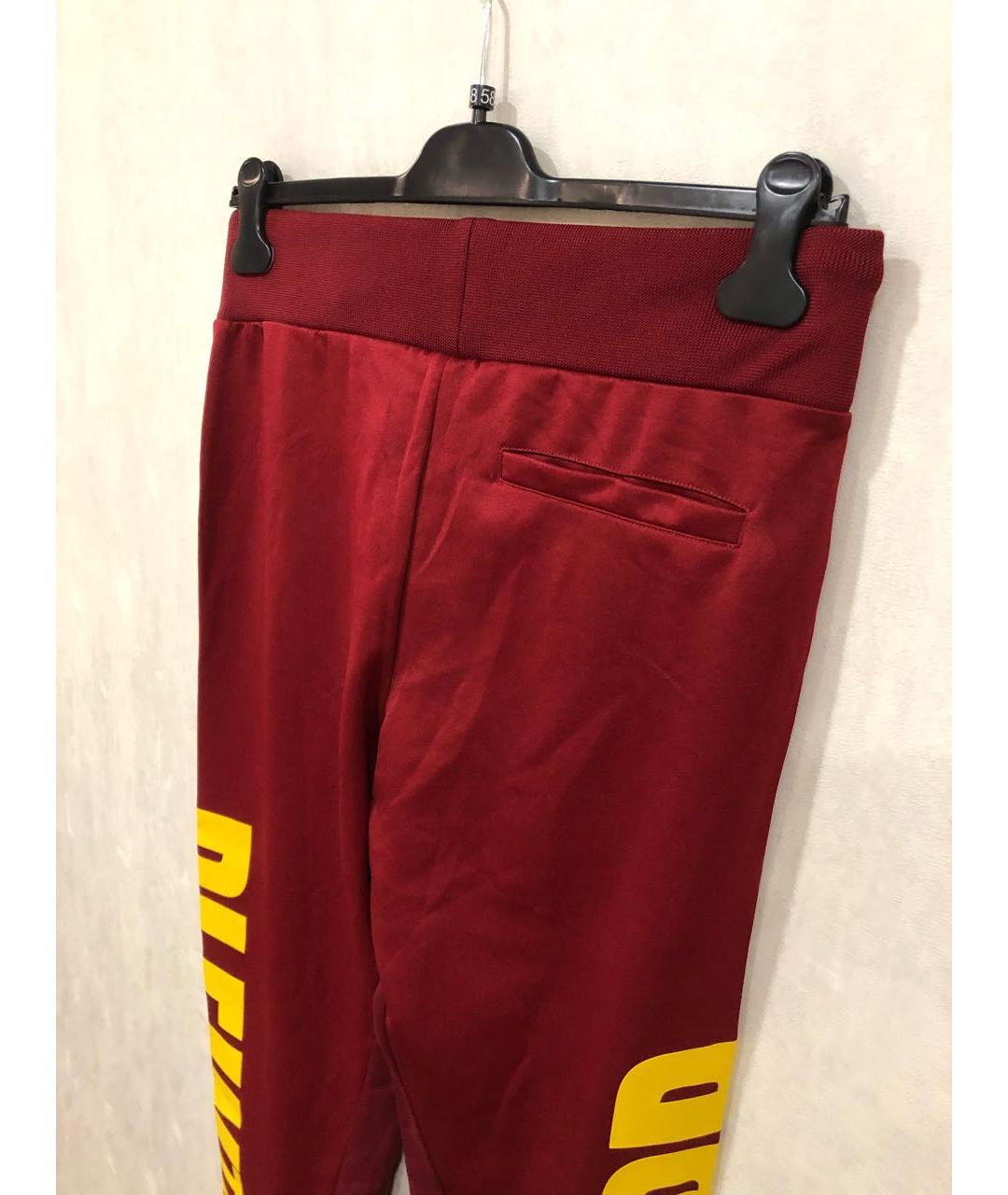 PHILIPP PLEIN Бордовый полиэстеровый спортивный костюм, фото 7