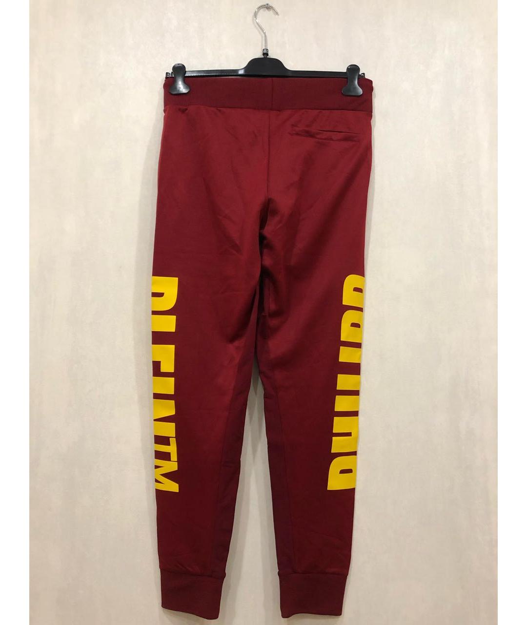 PHILIPP PLEIN Бордовый полиэстеровый спортивный костюм, фото 5