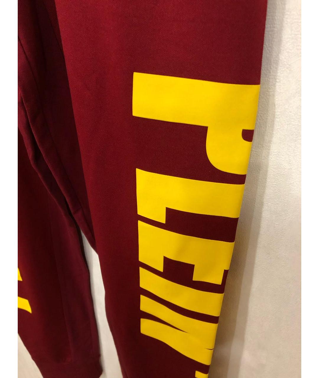 PHILIPP PLEIN Бордовый полиэстеровый спортивный костюм, фото 2