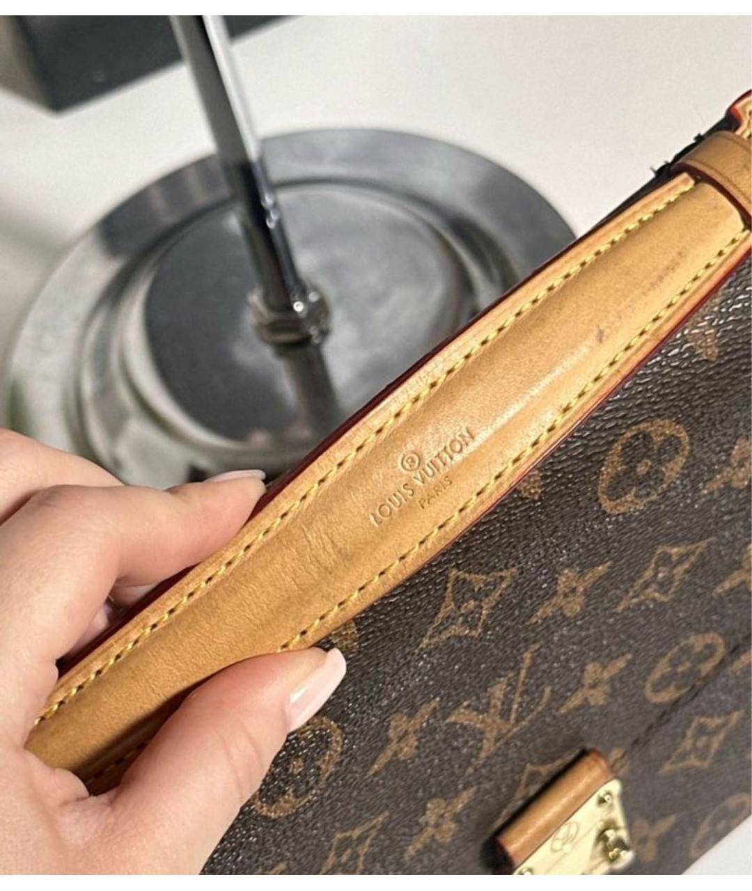 LOUIS VUITTON Коричневая сумка через плечо, фото 2