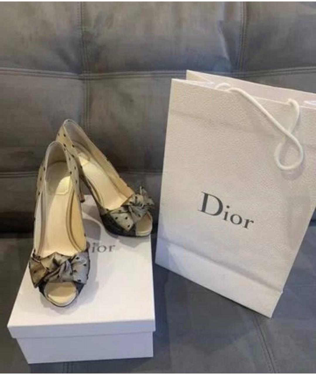 CHRISTIAN DIOR Бежевые туфли, фото 4