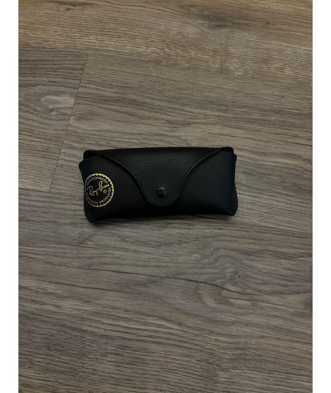 RAY BAN Черные металлические солнцезащитные очки, фото 4