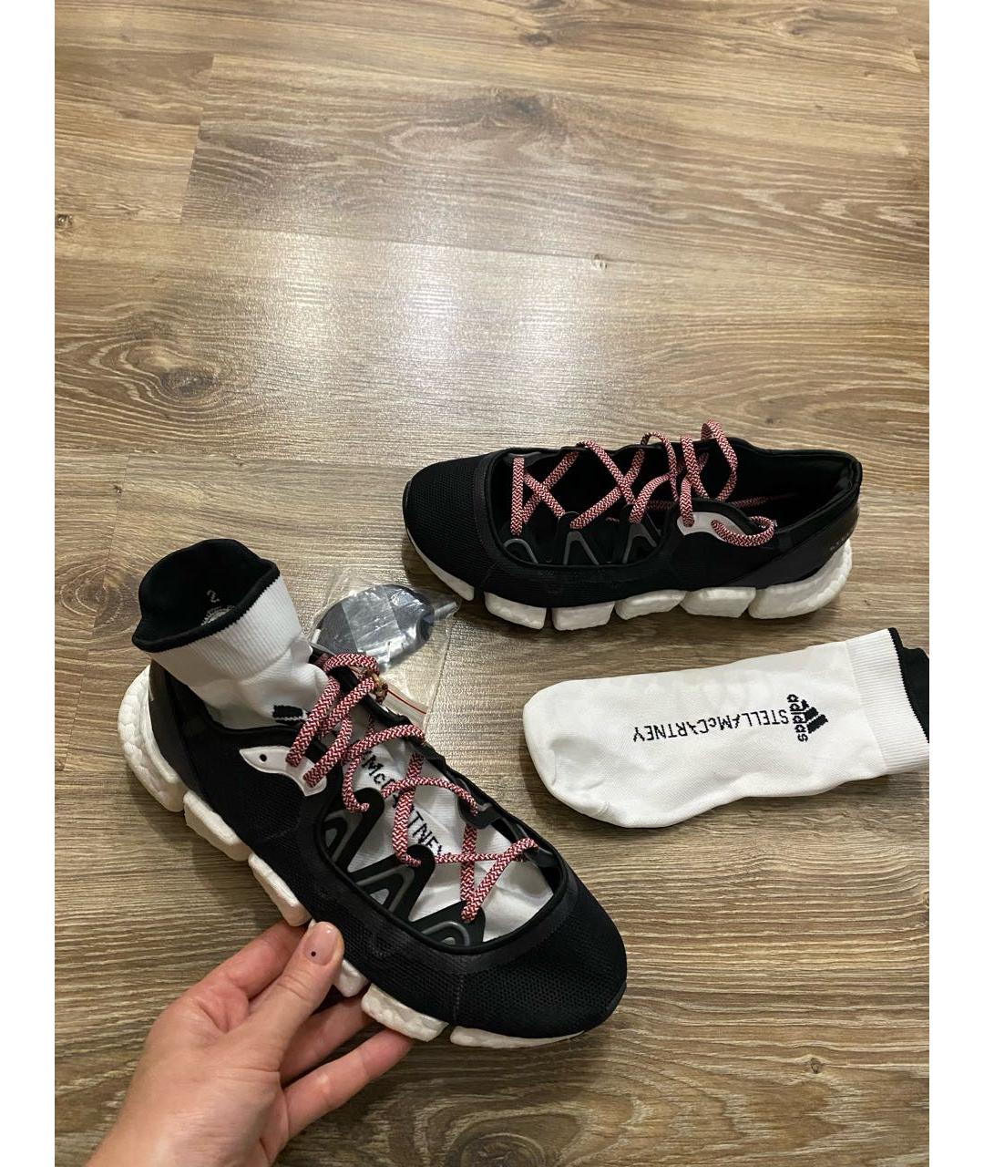 ADIDAS BY STELLA MCCARTNEY Черные синтетические кроссовки, фото 4