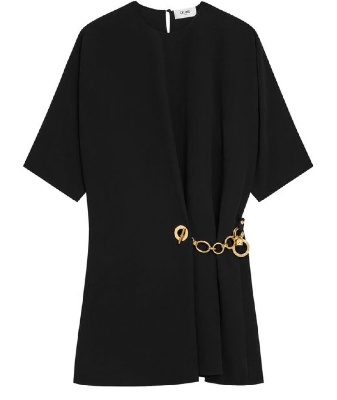 CELINE Черное повседневное платье, фото 1