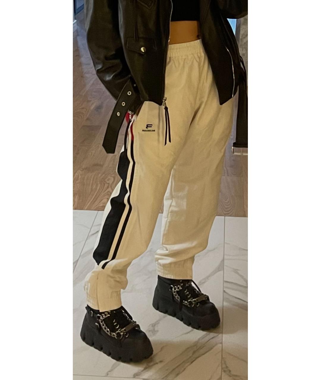 BALENCIAGA Белые полиамидовые спортивные брюки и шорты, фото 7