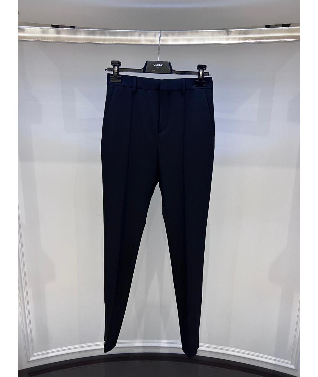 CELINE Черные прямые брюки, фото 3
