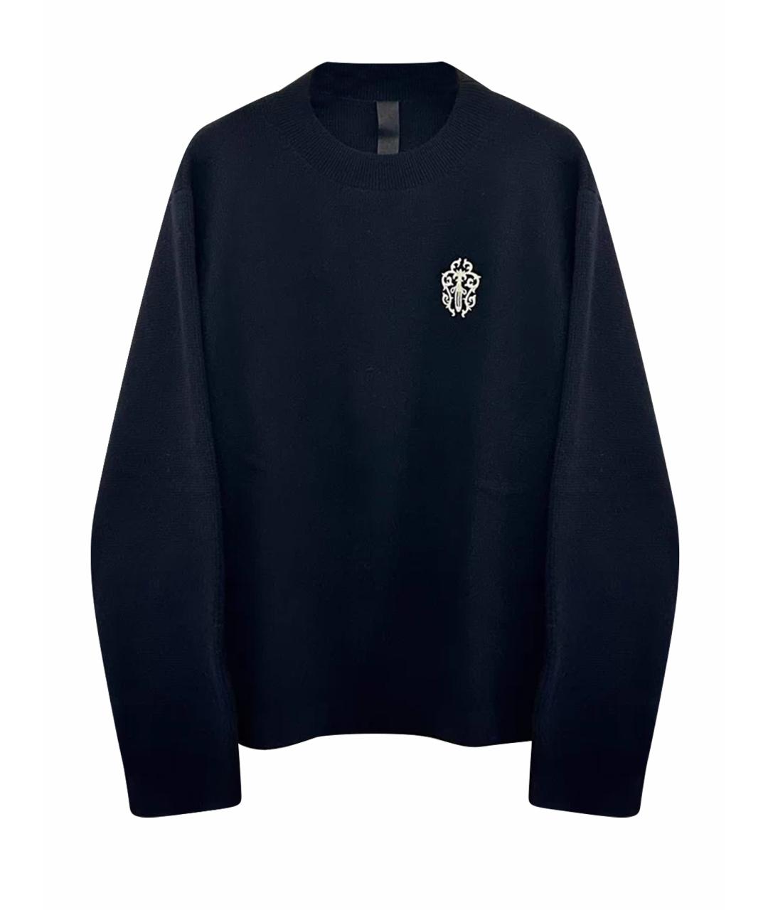 CHROME HEARTS Черный шерстяной джемпер / свитер, фото 1