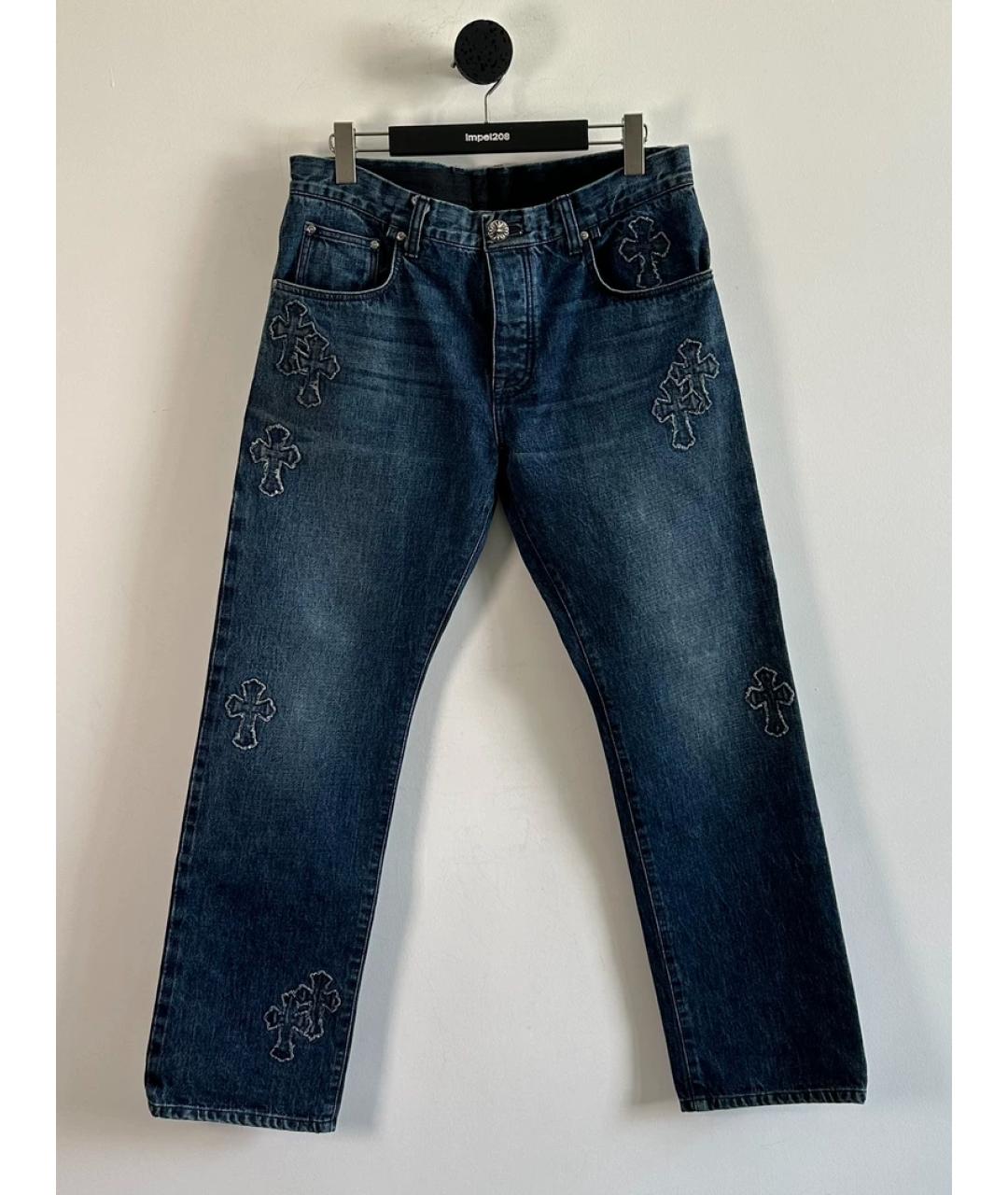 CHROME HEARTS Синие джинсы, фото 3