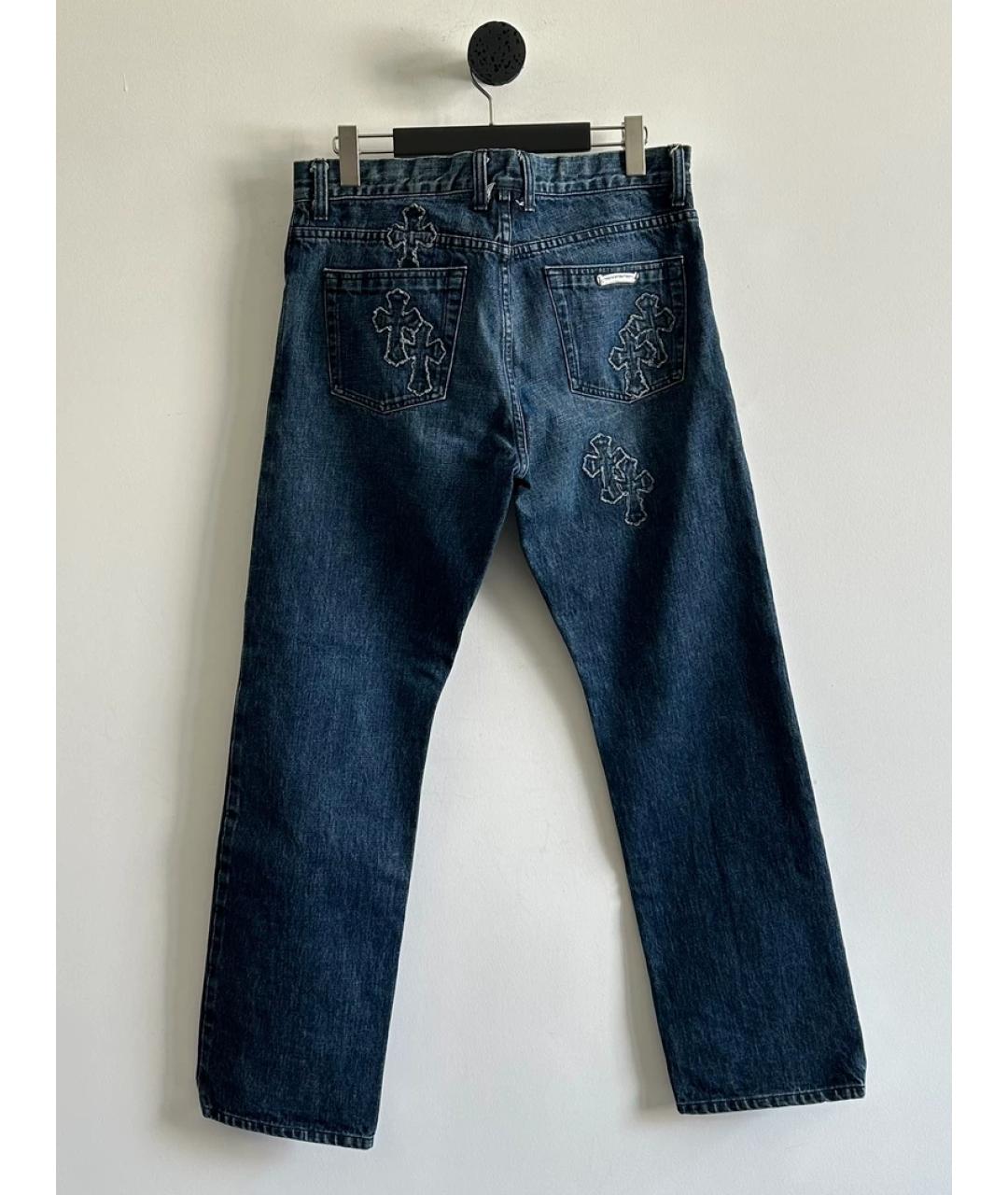 CHROME HEARTS Синие джинсы, фото 4