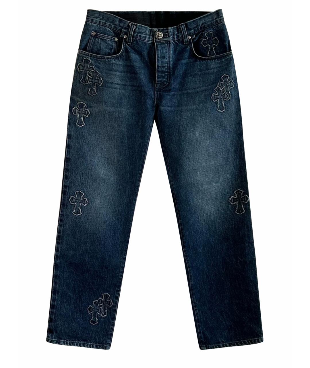 CHROME HEARTS Синие джинсы, фото 1
